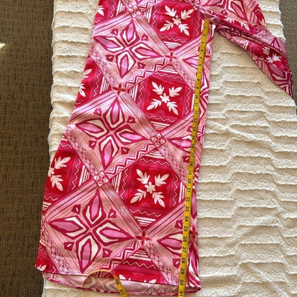 Caroline Constas two-piece set printed long sleeve cropped top & wide leg pants - Picture 8 of 12